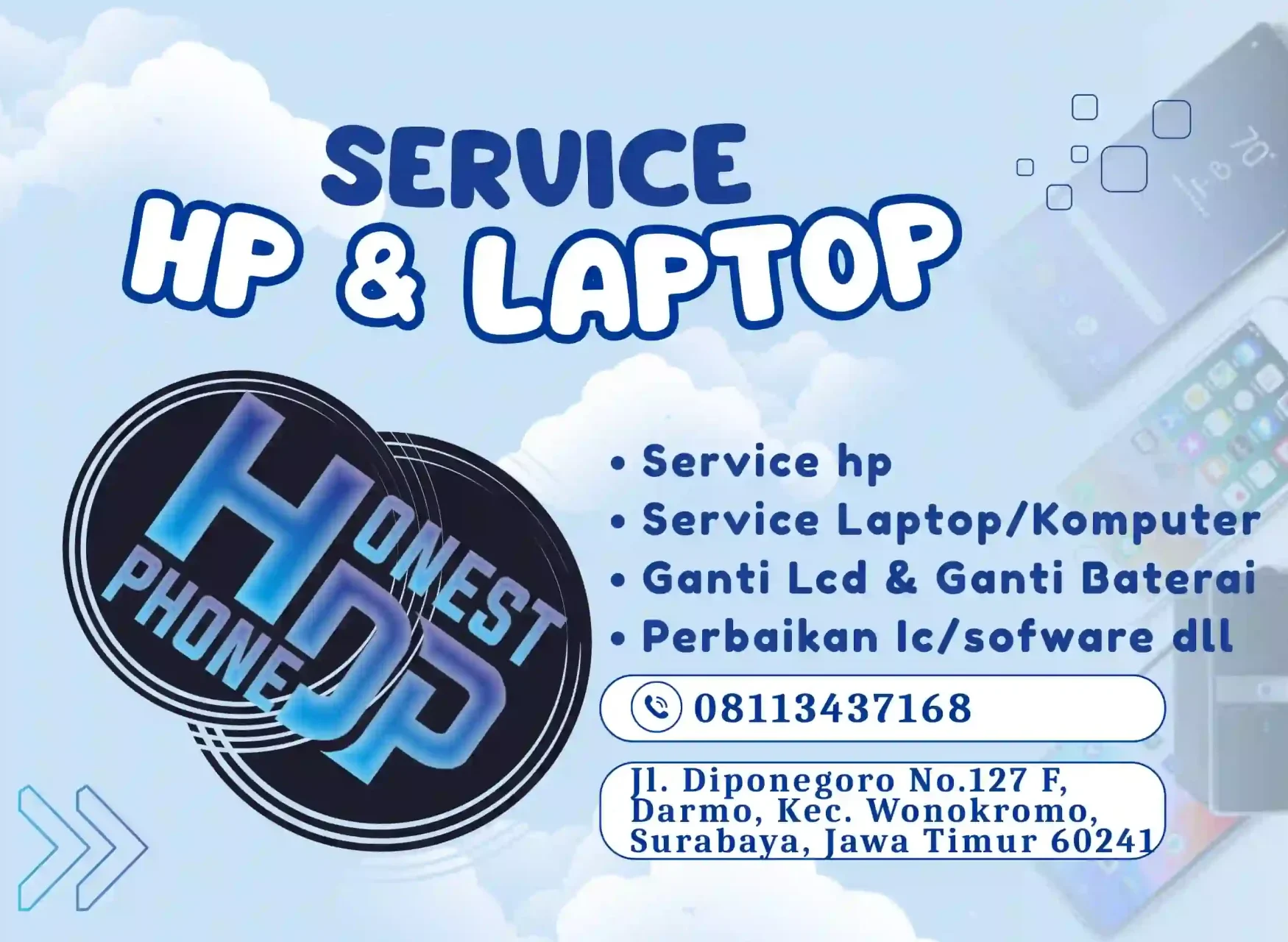 servis hp bisa ditunggu di surabaya